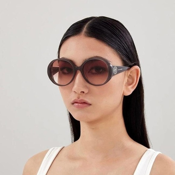 NEW!!! ALEXANDER MCQUEEN Sunglasses AM0285S 003 Authentic - Picture 1 of 12